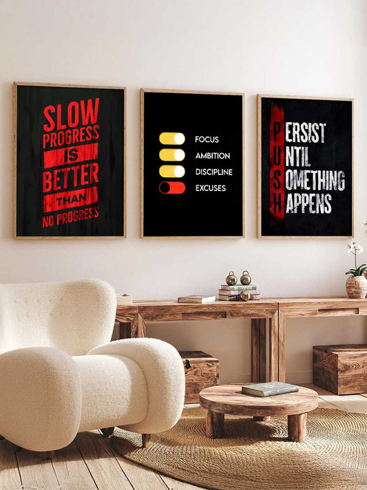 Bodybuilding Motivational Gym Wall Art Paintings for Living Room Bedroom