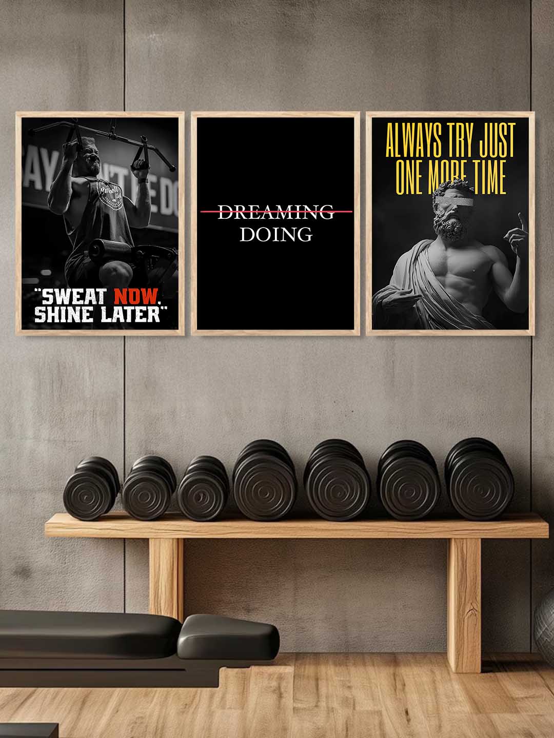 Workout Motivational Gym Wall Art Paintings for Living Room Bedroom
