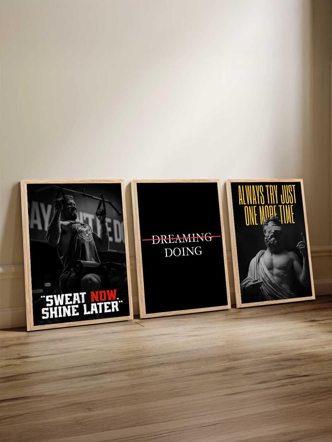 Workout Motivational Gym Wall Art Paintings for Living Room Bedroom