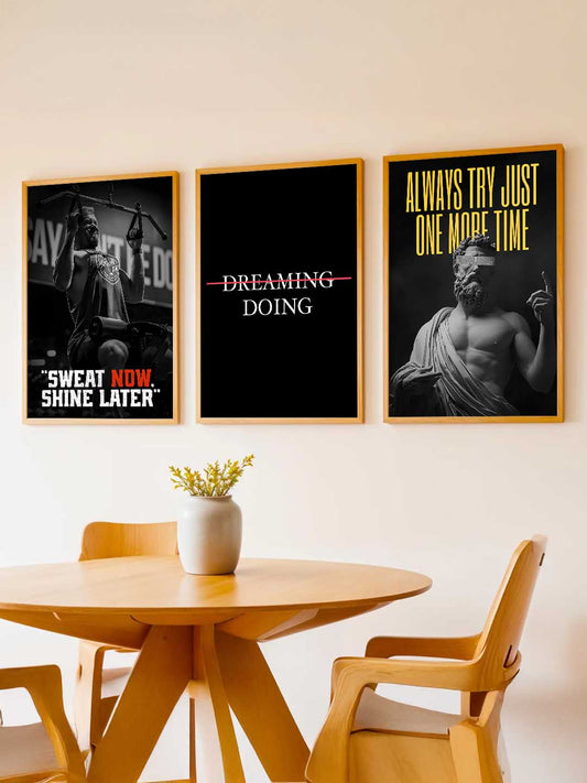 Workout Motivational Gym Wall Art Paintings for Living Room Bedroom