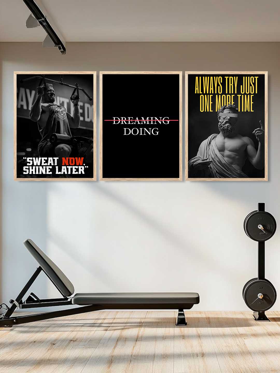 Workout Motivational Gym Wall Art Paintings for Living Room Bedroom
