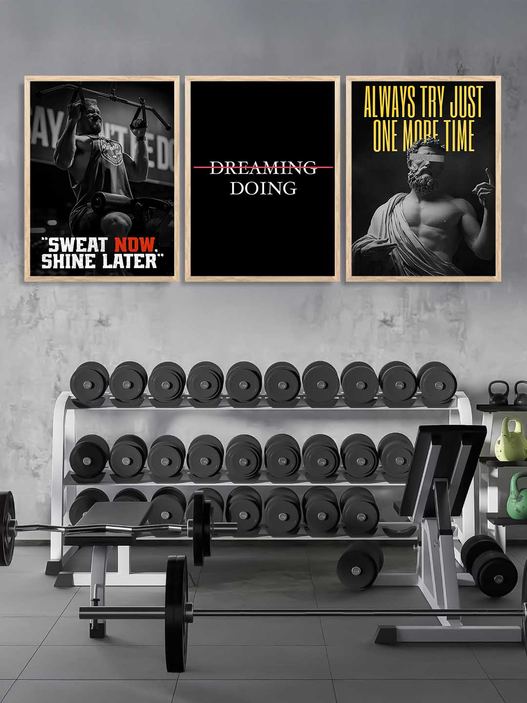 Workout Motivational Gym Wall Art Paintings for Living Room Bedroom