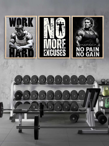 Bodybuilding Motivational Gym Wall Art Paintings for Living Room Bedroom
