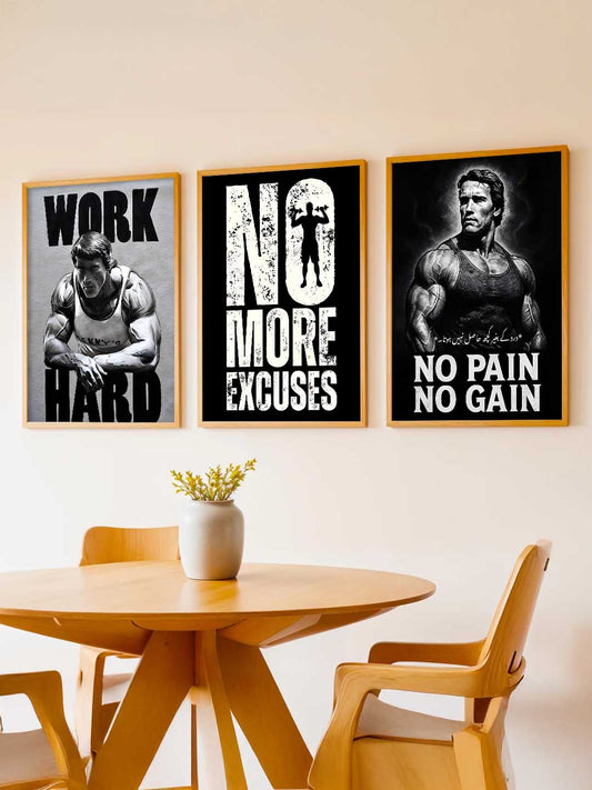 Bodybuilding Motivational Gym Wall Art Paintings for Living Room Bedroom