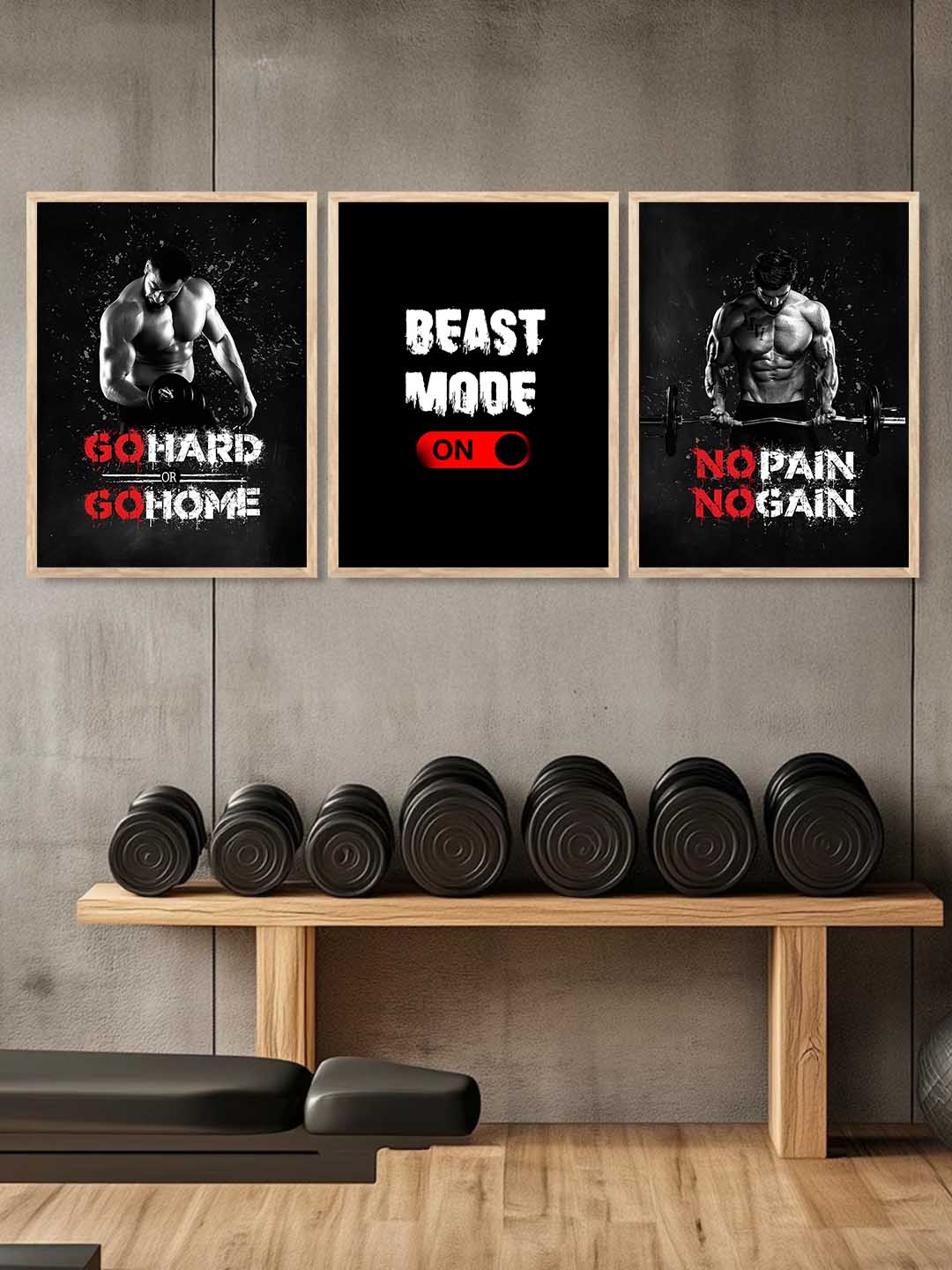 Bodybuilding Motivational Gym Wall Art Paintings for Living Room Bedroom
