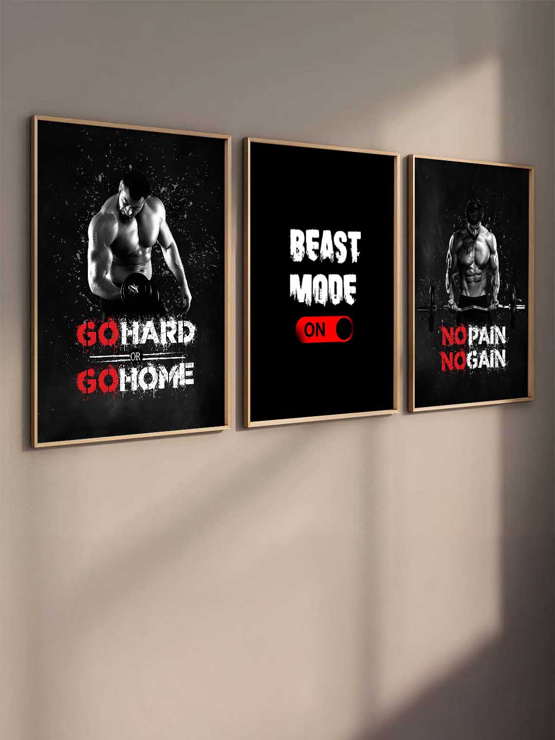 Bodybuilding Motivational Gym Wall Art Paintings for Living Room Bedroom