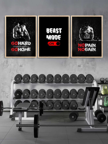 Bodybuilding Motivational Gym Wall Art Paintings for Living Room Bedroom