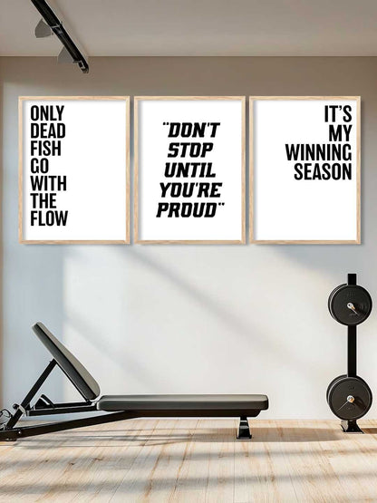 Motivational Gym Wall Art Paintings for Living Room Bedroom