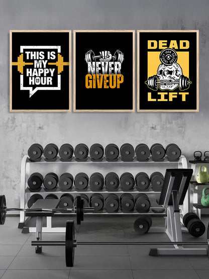 Fitness Workout Motivational Gym Wall Art Paintings for Living Room Bedroom
