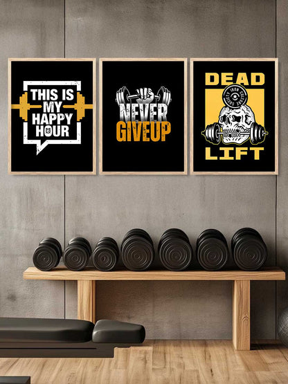 Fitness Workout Motivational Gym Wall Art Paintings for Living Room Bedroom