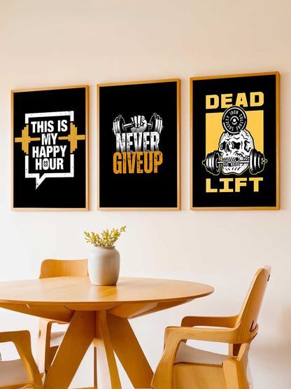 Fitness Workout Motivational Gym Wall Art Paintings for Living Room Bedroom