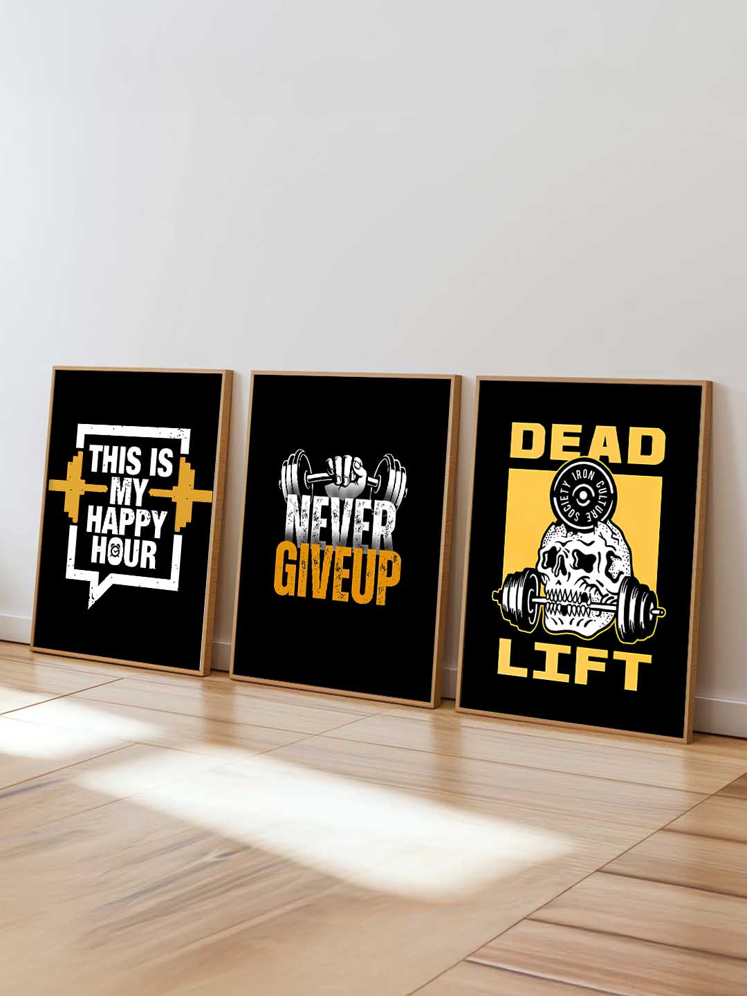 Fitness Workout Motivational Gym Wall Art Paintings for Living Room Bedroom