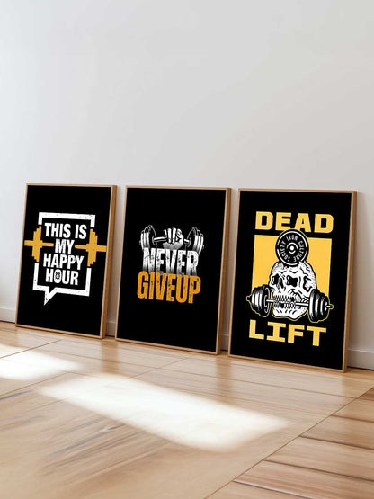 Fitness Workout Motivational Gym Wall Art Paintings for Living Room Bedroom