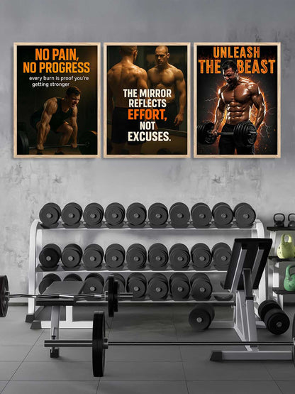 Bodybuilding Motivational Gym Wall Art Paintings for Living Room Bedroom
