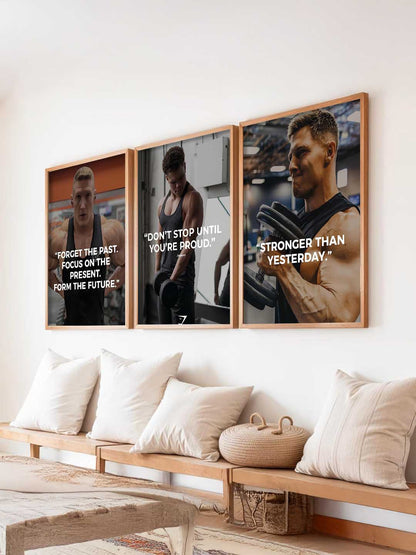 Bodybuilding Motivational Gym Wall Art Paintings for Living Room Bedroom