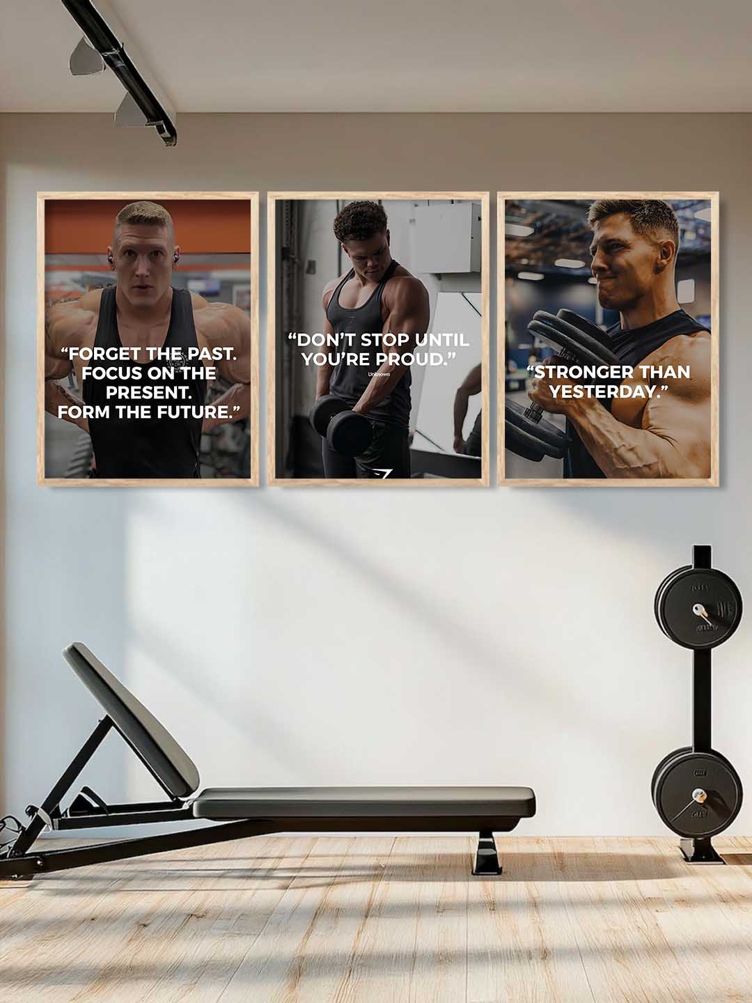 Bodybuilding Motivational Gym Wall Art Paintings for Living Room Bedroom