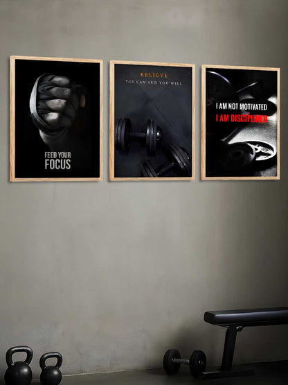 Workout Motivational Gym Wall Art Paintings for Living Room Bedroom