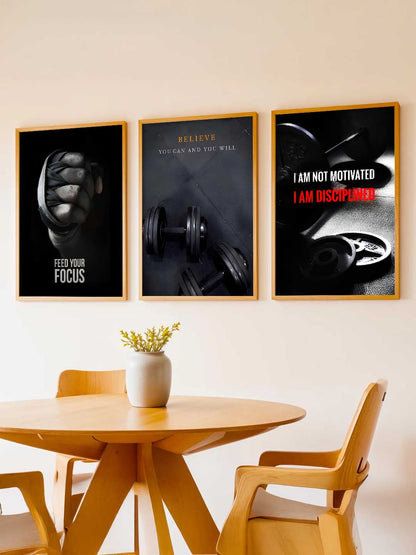 Workout Motivational Gym Wall Art Paintings for Living Room Bedroom