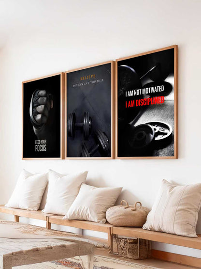 Workout Motivational Gym Wall Art Paintings for Living Room Bedroom
