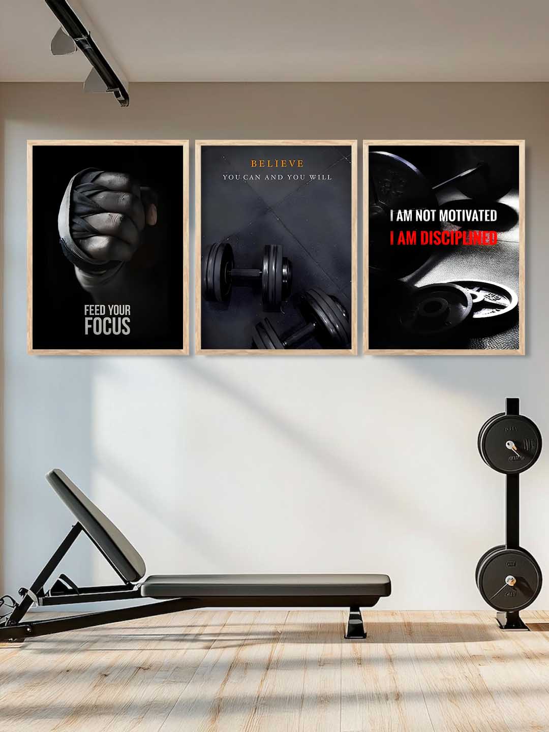 Workout Motivational Gym Wall Art Paintings for Living Room Bedroom