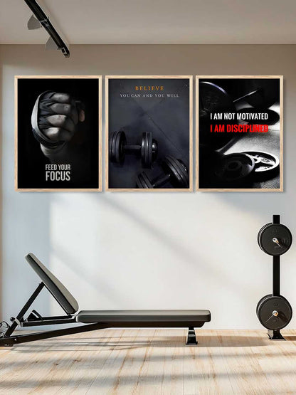 Workout Motivational Gym Wall Art Paintings for Living Room Bedroom