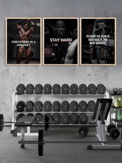 Fitness Workout Motivational Gym Wall Art Paintings for Living Room Bedroom