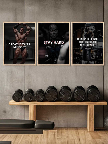 Fitness Workout Motivational Gym Wall Art Paintings for Living Room Bedroom