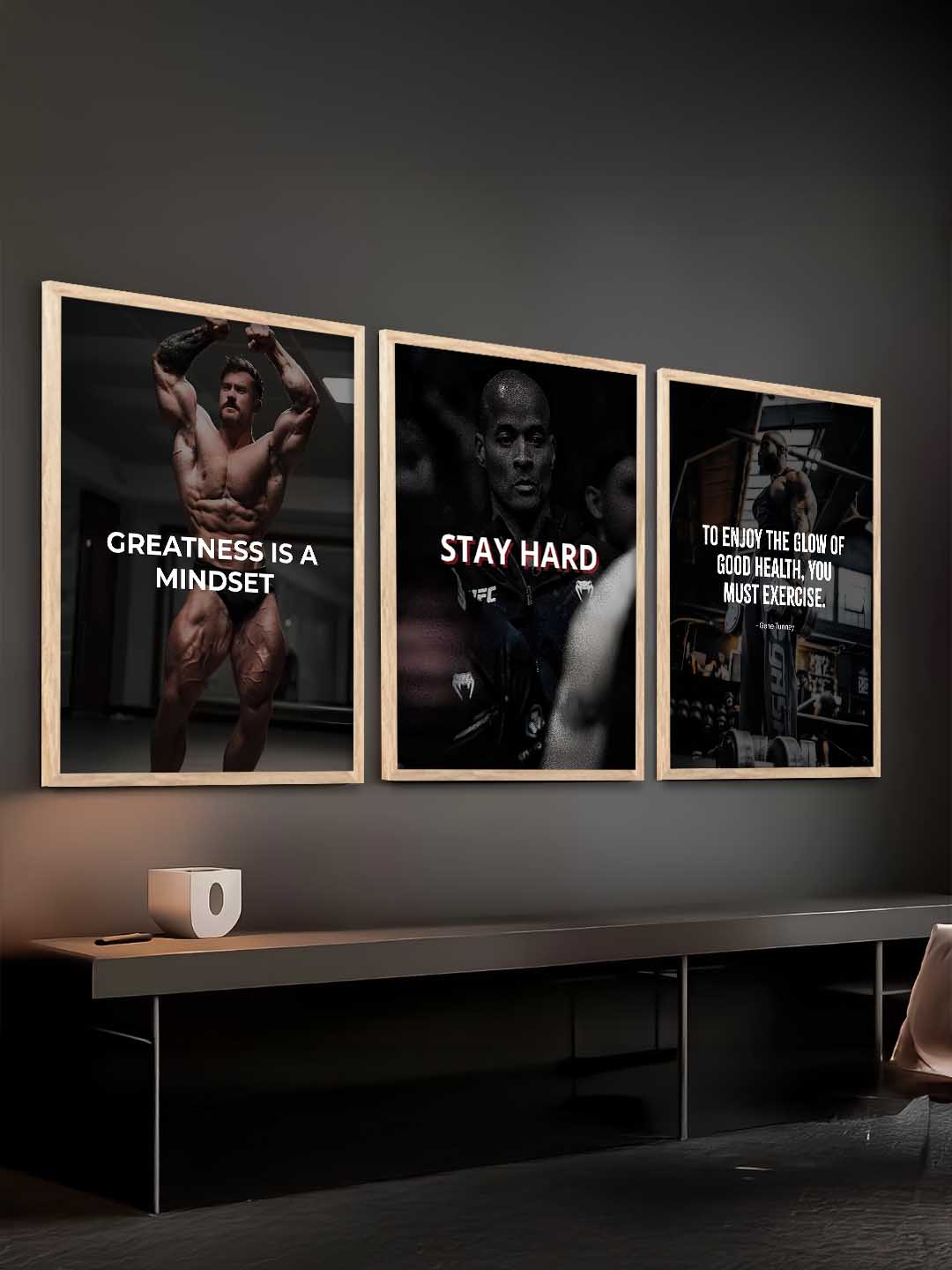 Fitness Workout Motivational Gym Wall Art Paintings for Living Room Bedroom