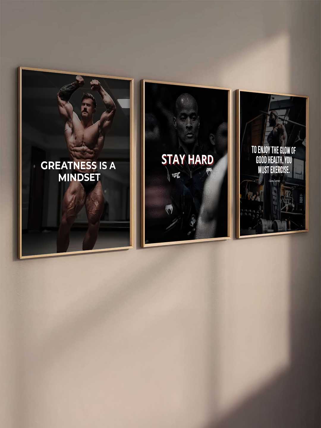 Fitness Workout Motivational Gym Wall Art Paintings for Living Room Bedroom