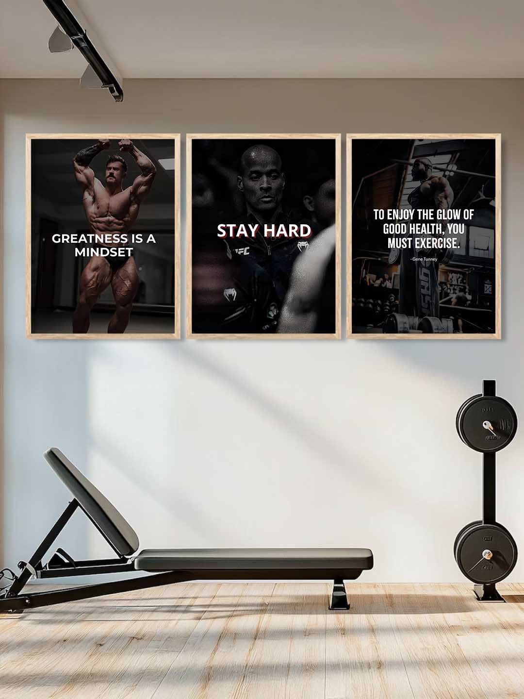 Fitness Workout Motivational Gym Wall Art Paintings for Living Room Bedroom