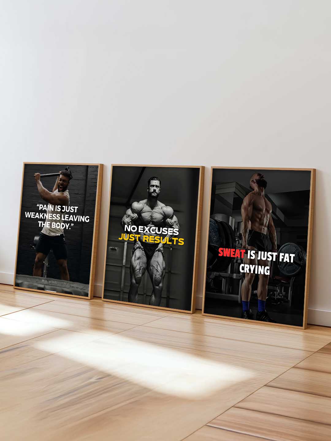 Fitness Workout Inspirational  Gym Wall Art Paintings for Living Room Bedroom