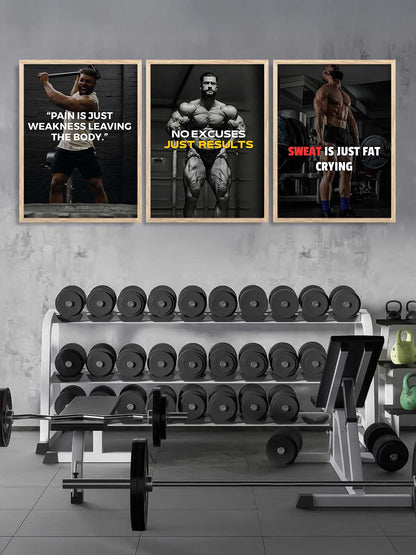 Fitness Workout Inspirational  Gym Wall Art Paintings for Living Room Bedroom