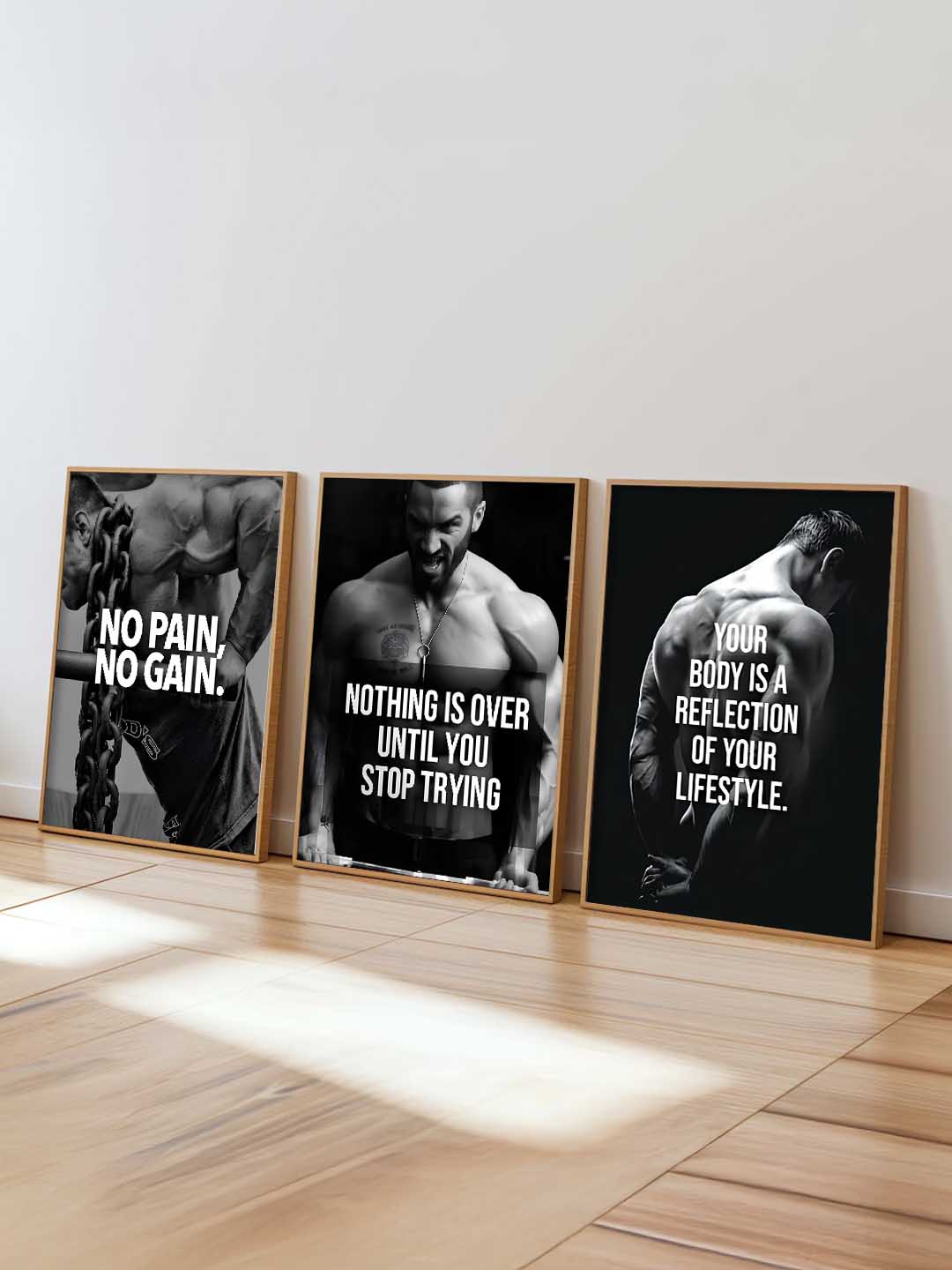 Fitness Workout Inspirational  Gym Wall Art Paintings for Living Room Bedroom