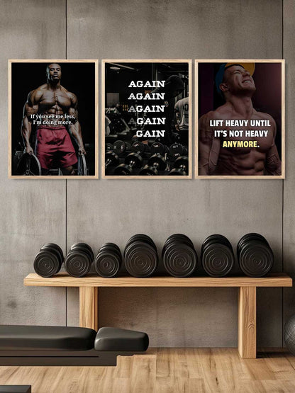 Bodybuilding Workout Inspirational  Gym Wall Art Paintings for Living Room Bedroom