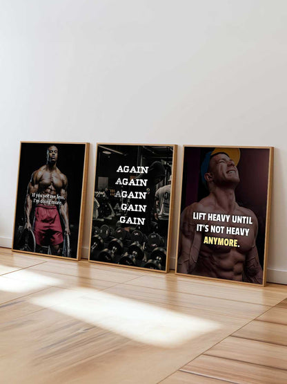 Bodybuilding Workout Inspirational  Gym Wall Art Paintings for Living Room Bedroom