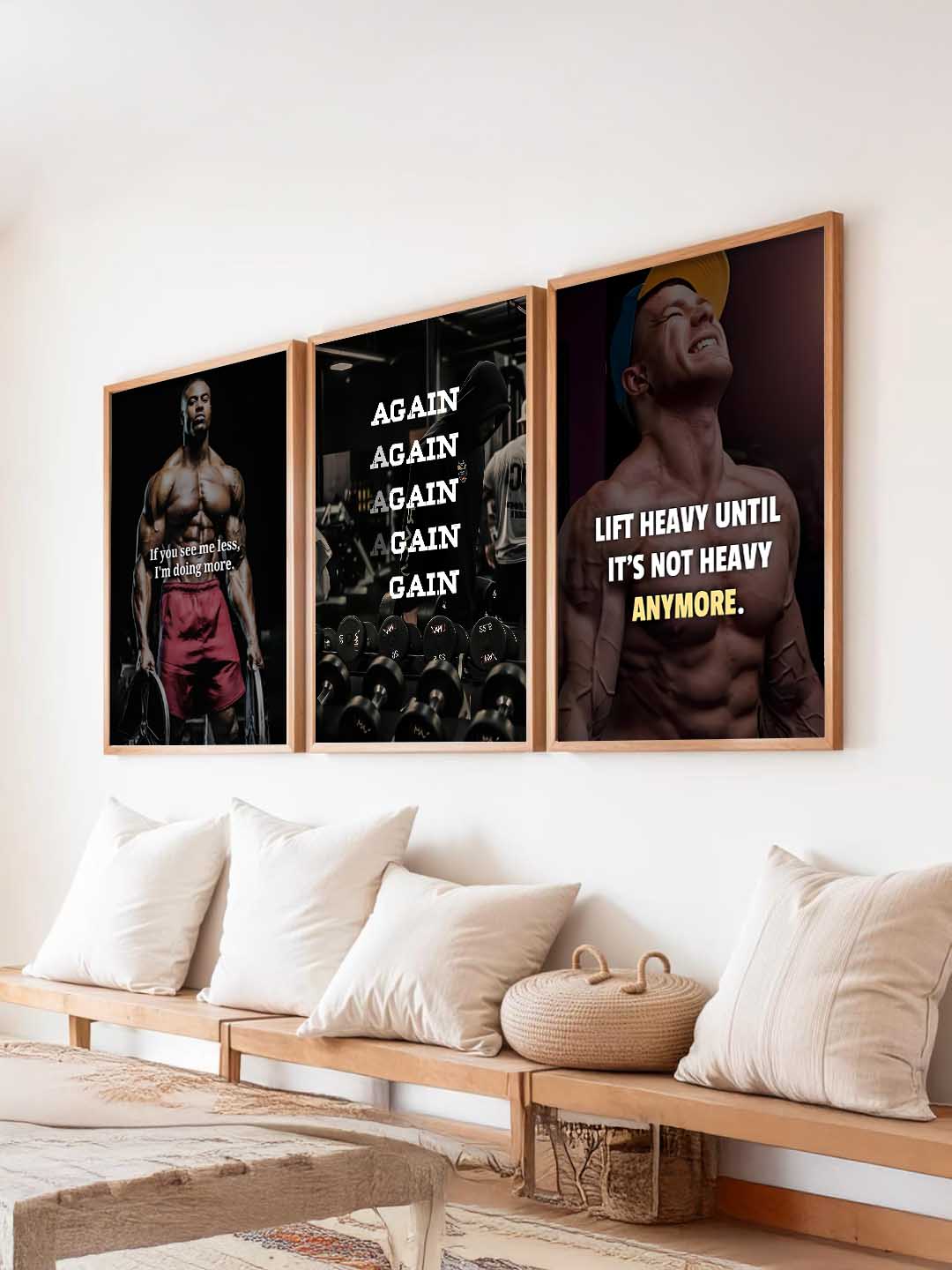 Bodybuilding Workout Inspirational  Gym Wall Art Paintings for Living Room Bedroom