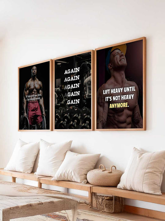 Bodybuilding Workout Inspirational  Gym Wall Art Paintings for Living Room Bedroom
