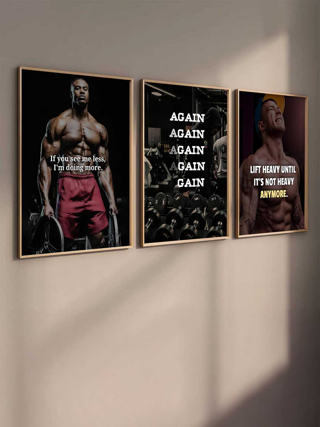 Bodybuilding Workout Inspirational  Gym Wall Art Paintings for Living Room Bedroom