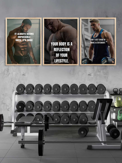 Workout Inspirational  Gym Wall Art Paintings for Living Room Bedroom