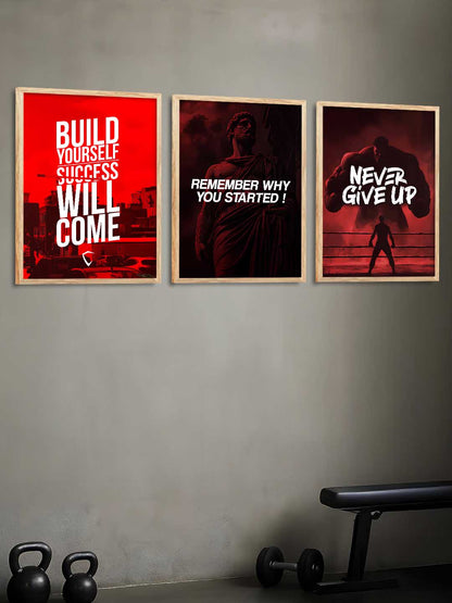 Motivational Gym Wall Art Paintings for Living Room Bedroom
