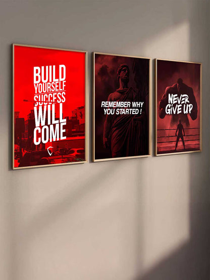 Motivational Gym Wall Art Paintings for Living Room Bedroom