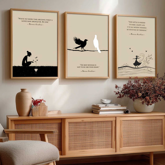 Marcus Aurelius Inspirational Wall Art Paintings for Living Room Bedroom