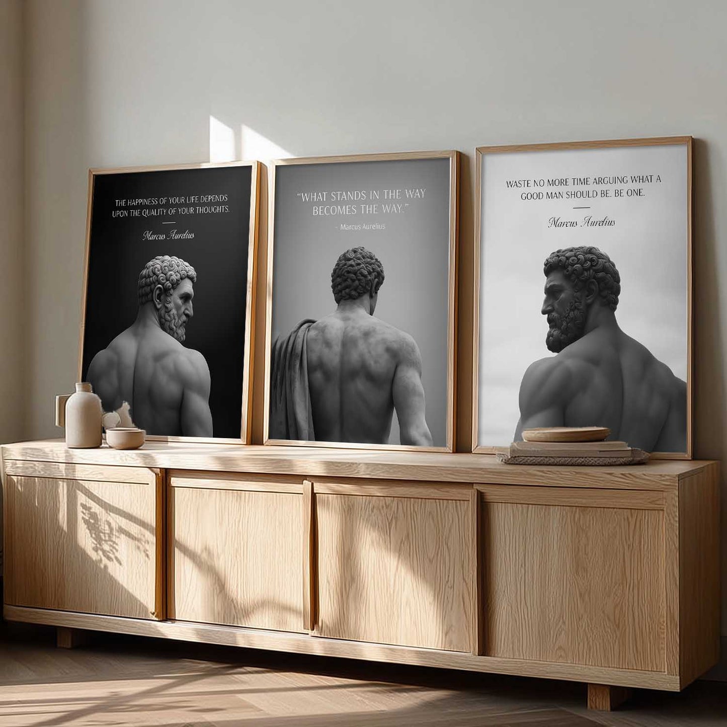 Marcus Aurelius Motivational Wall Art Paintings for Living Room Bedroom