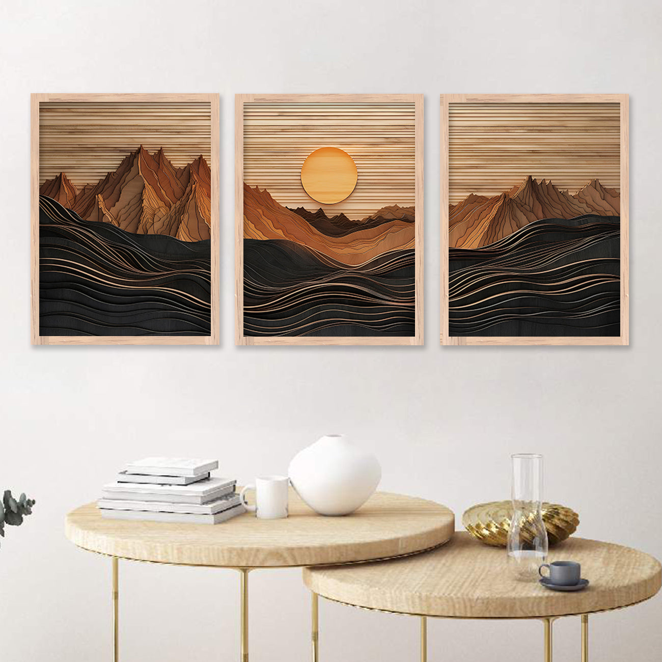 Modern Art Sunset Painting for Living Room Bedroom Home and Office Wall Decor-Kotart