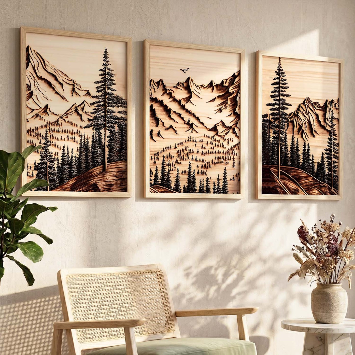 Modern Art Sunset Print for Living Room Bedroom Home and Office Wall Decor