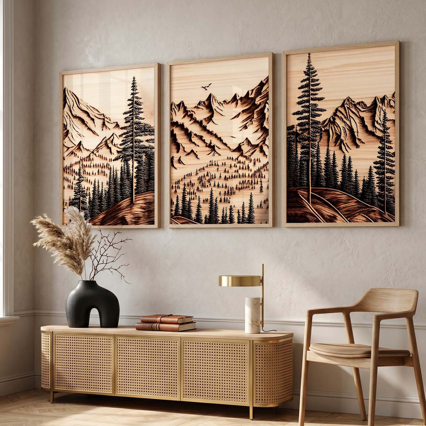 Modern Art Sunset Print for Living Room Bedroom Home and Office Wall Decor