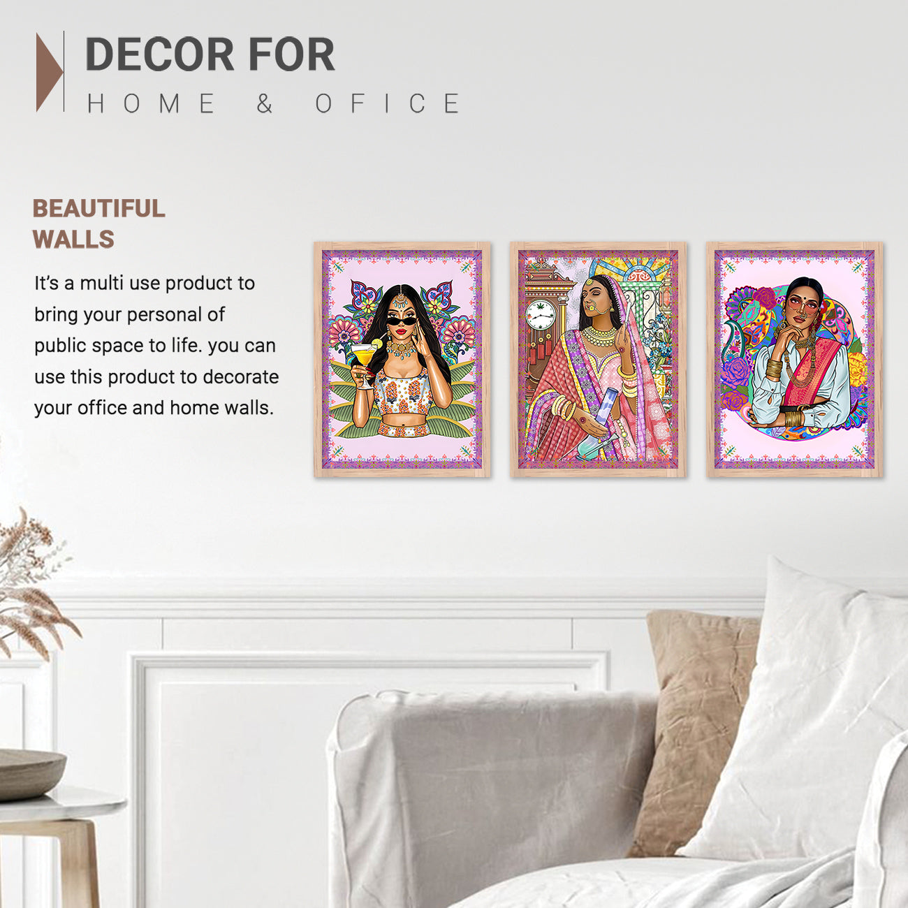 Traditional Woman Art Painting for Wall Decor-Kotart