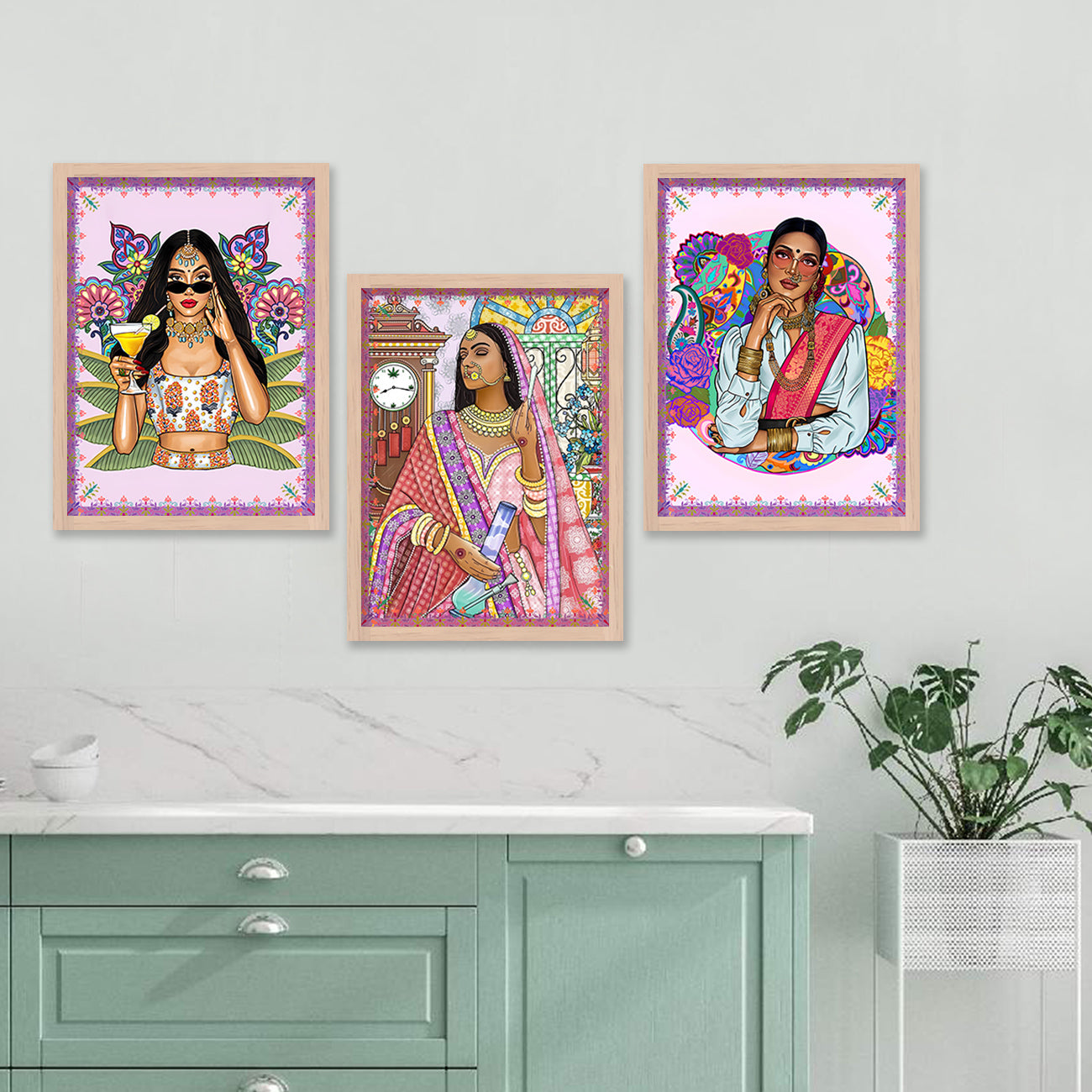 Traditional Woman Art Painting for Wall Decor-Kotart