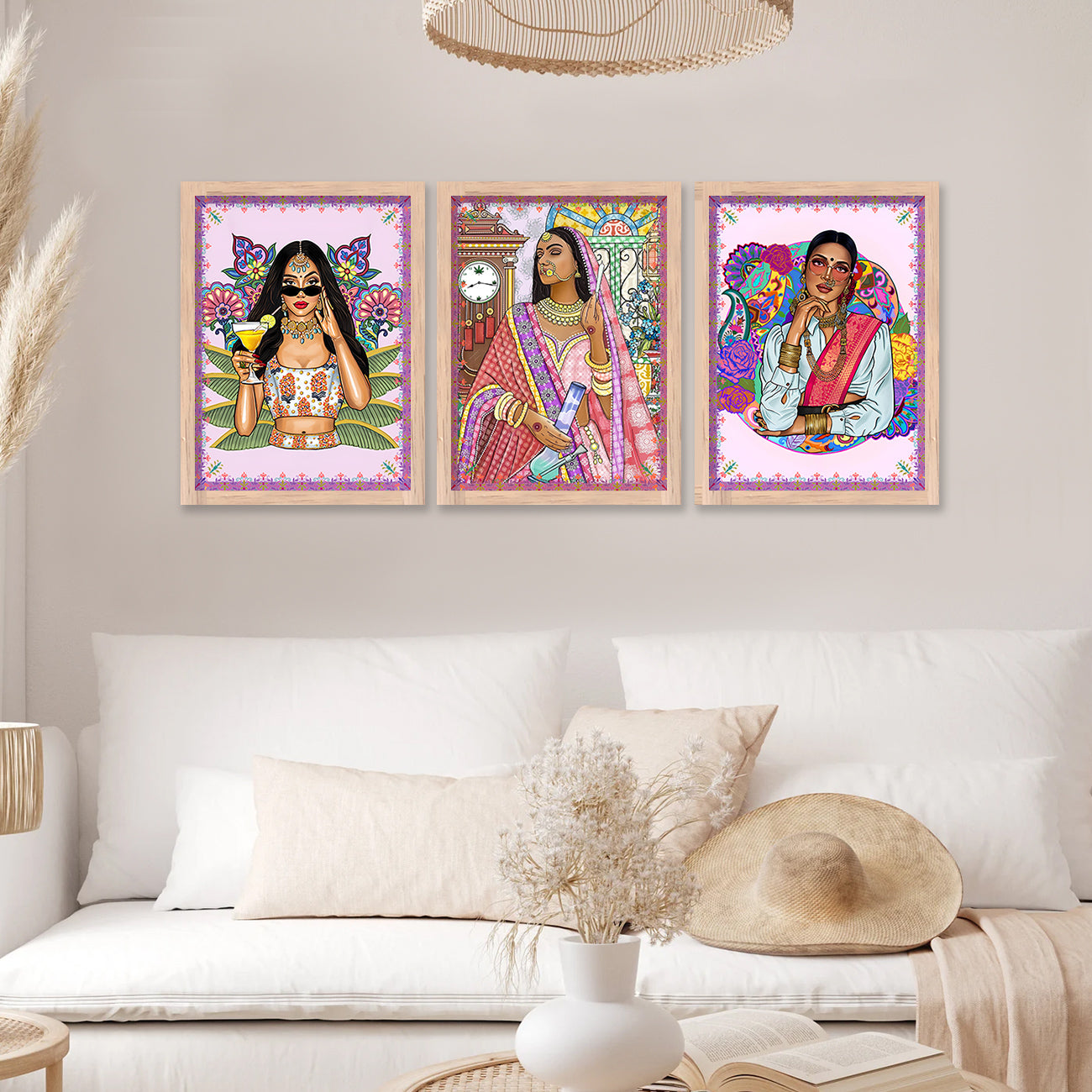 Traditional Woman Art Painting for Wall Decor-Kotart