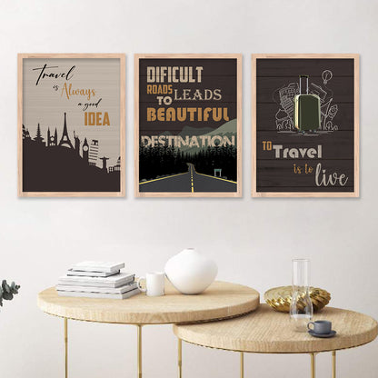 Motivational Quotes Framed Posters for Living Room Bedroom Home and Office Wall Decor-Kotart